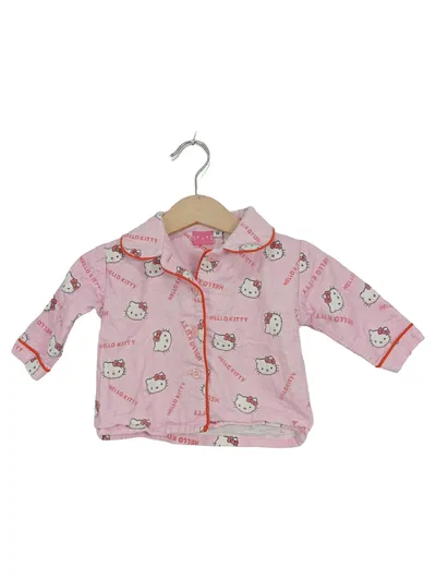 Hello Kitty Pyjama Oberteil Baby Mädchen Gr. 68 Rosa Schlafanzug