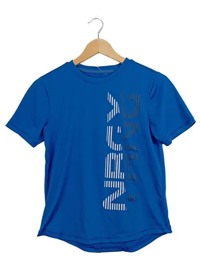 Energetics Sport Shirt Kinder Gr. 152 Blau Kurzarm Polyester Laufshirt