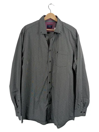 CASAMODA Sports Herren Business Hemd Gr. XL Grau Comfort Fit Langarm