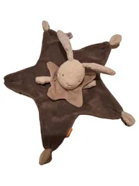 Beauty Baby Schmusetuch Hase Stern Kuscheltuch Braun Beige Baby 1