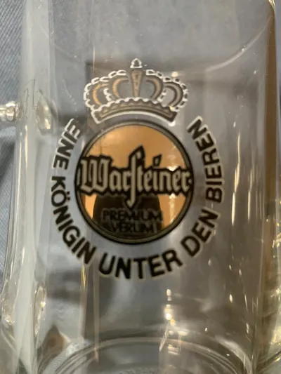 Warsteiner Bierkrug Glas 0,4L Premium Verum Sammlerstück Bierglas