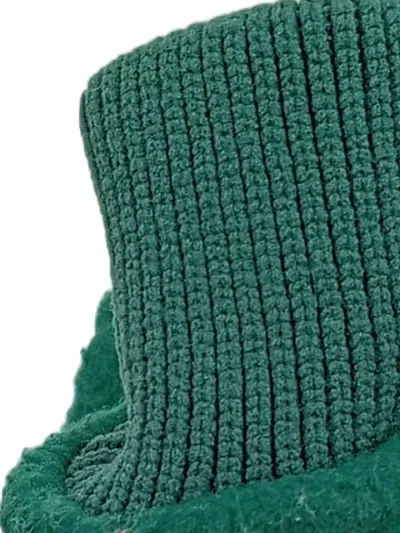 Döll Kinder Skihandschuhe Gr UNI Grün Wolle Thermo Rippstrick Outdoor