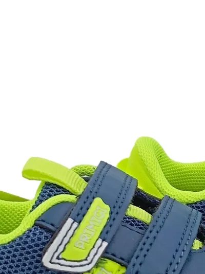 Primigi Kinder Sneaker Low Jungen Gr. 22 Blau Neongelb Klettverschluss