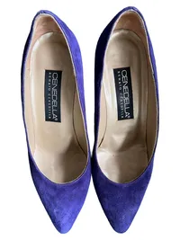Cenedella Damen Pumps Lila Wildleder Gr. 37 Klassisch Elegant 2
