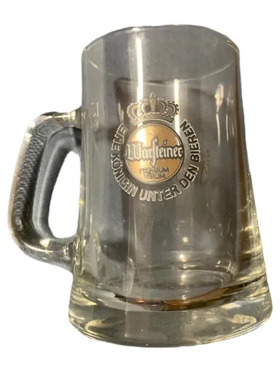Warsteiner Bierkrug Glas 300ml Premium Verum Sammlerstück Krone Logo