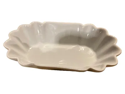BUTLERS Konfektschale Muschelform Porzellan Weiß 16,5 cm