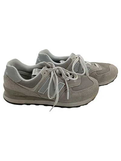 New Balance 574 Sneaker Herren Grau Gr. 39 Retro Low Top Wildleder