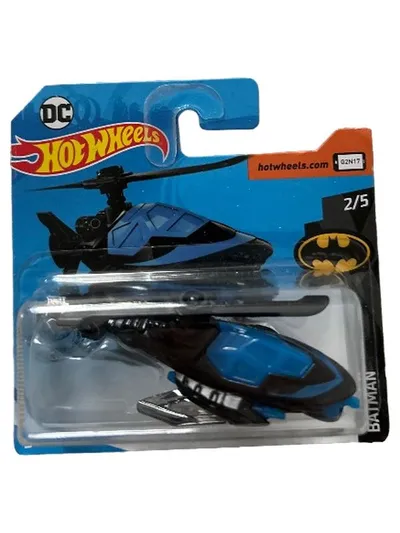 Hot Wheels Batcopter Hubschrauber Modellfahrzeug Blau 7.5 cm
