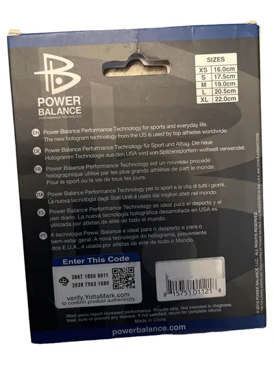 Power Balance Performance Technology Armband Balanceband Orange Größe S 17,5cm