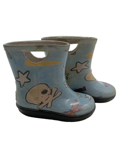 UGG Kinder Gummistiefel Gr. 23 Blau Tiermotive Sterne Regenstiefel