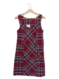 BPC Bonprix Collection Trägerkleid Kariert Rot Damen Gr. 34/XS 1