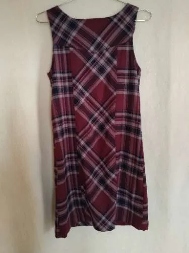 BPC Bonprix Collection Trägerkleid Kariert Rot Damen Gr. 34/XS 2