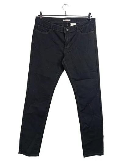 Camaïeu Damen Jeans Regular Fit Schwarz Gr. 44 W35 Stretch