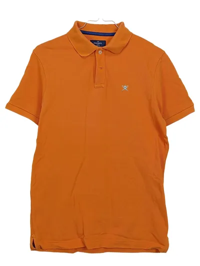 Hackett London Herren Poloshirt Orange Slim Fit Gr. S Baumwolle