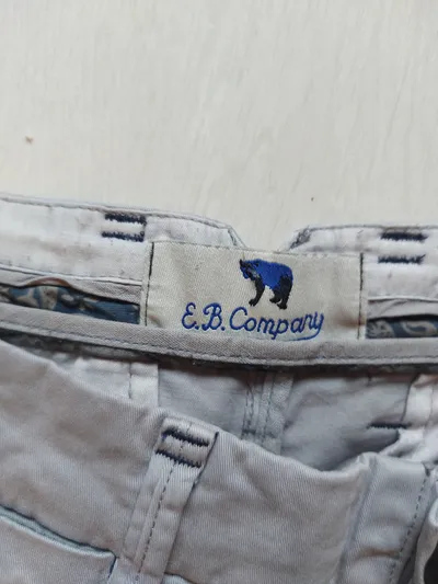 E.B. Company Herren Chino Stoffhose Gr. W34/50 Grau Baumwolle