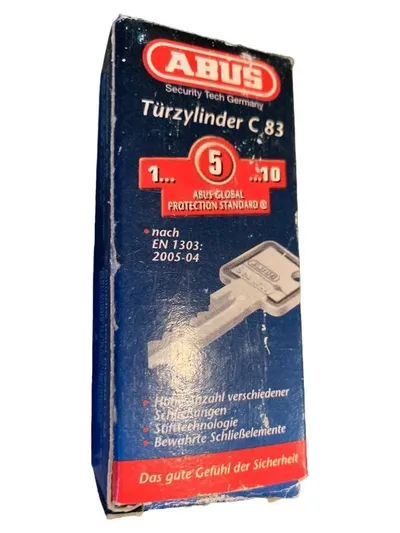ABUS Türzylinder C 83 Schließzylinder Sicherheitszylinder Silber