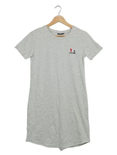 Eight2Nine Damen T-Shirt Kleid Gr. S/36 Grau Meliert Casual