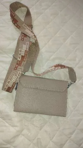 Coveri Collection Damen Umhängetasche Beige Crossbody Bag Leder 6