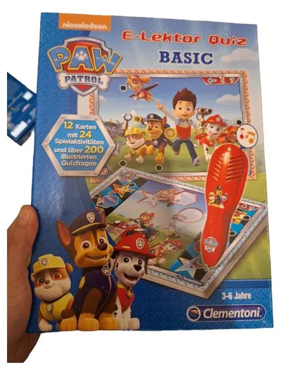 Paw Patrol E-Lektor Quiz Basic Clementoni Lernspiel 3-6 Jahre Quizspiel