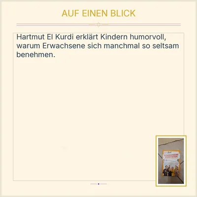 ZEIT LEO Erwachsene verstehen Hartmut El Kurdi Kinderbuch Carlsen Hardcover