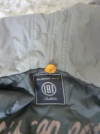 BLONDE No.8 Damen Parka Gr. 38 Grau Kunstfell Kapuze Baumwolle 5