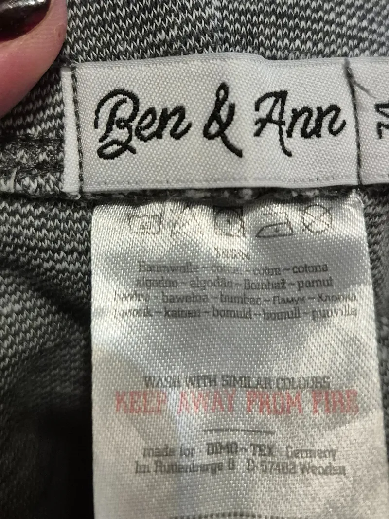 Ben & Ann Baby Shorts Gr. 74 Grau Meliert Baumwolle Sommerhose Kurz 4