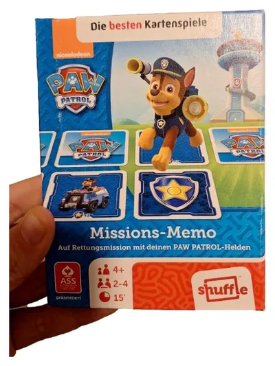 PAW Patrol Missions-Memo Kartenspiel ASS Altenburger Gedächtnisspiel ab 4 Jahre