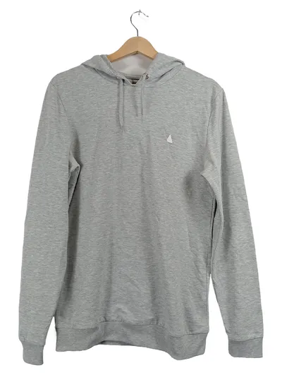 ASOS Kapuzenpullover Herren Gr. M Grau Meliert Basic Hoodie Logo