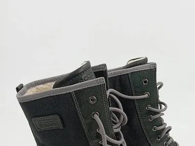 ECCO Herren Schneestiefel Leder Winterstiefel Kunstpelz Gefüttert Grau 39
