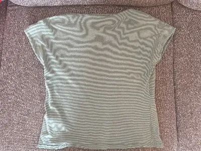 recolution Damen T-Shirt Gr. S grün gestreift Bio-Baumwolle Casual