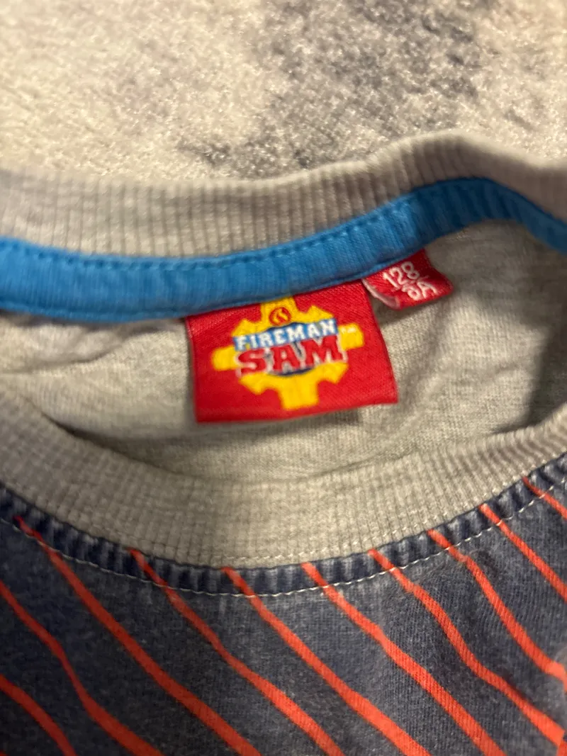 Feuerwehrmann Sam Langarmshirt Kinder Gr. 128 Mehrfarbig Grafisch Baumwolle 4