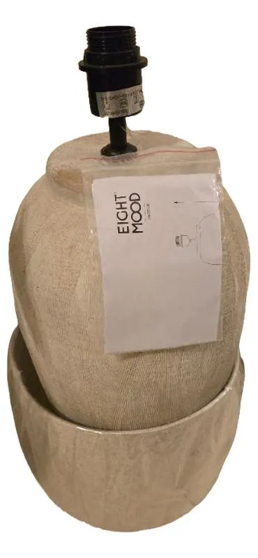 Eightmood Tischleuchte Keramik Beige Modern Skandinavisch 58cm
