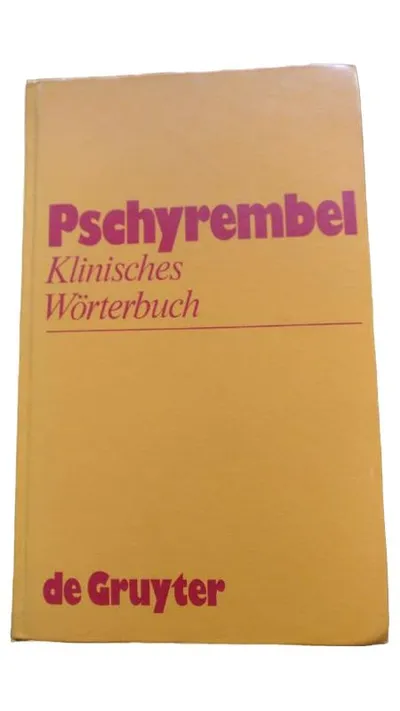Pschyrembel Klinisches Wörterbuch de Gruyter Medizin Fachbuch