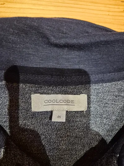 COOLCODE Herren Poloshirt Gr. M/50 Blau Meliert Kurzarm Casual
