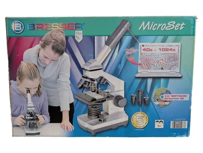 Bresser MicroSet Mikroskop 40x-1024x USB Kamera Software Kinder ab 8