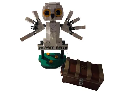 LEGO Harry Potter Hedwig Eule Bauset 76425 Schneeeule ab 10 Jahre