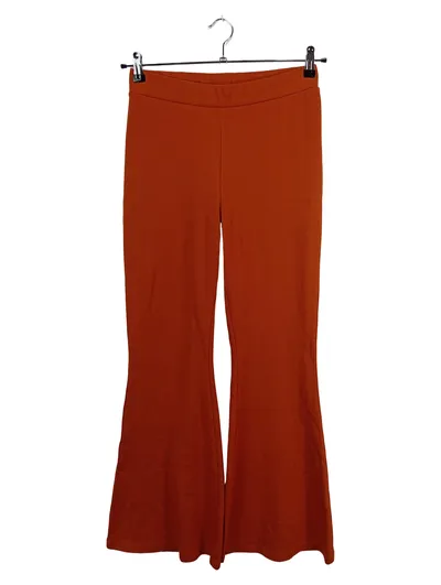 Monki Stoffhose Damen Orange W28 36 M Retro Viskose Freizeit L32