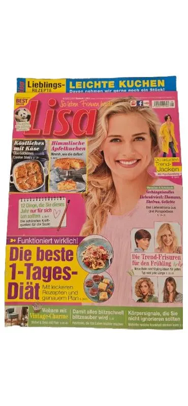 Lisa So leben Frauen heute Zeitschrift Lieblings-Rezepte Ausgabe 2021