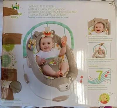 Disney Baby Dots & Hunny Pots Bouncer Babywippe Tiermotive Beige
