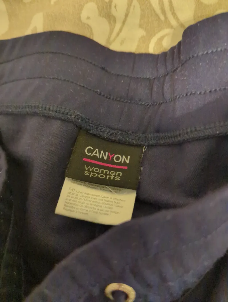 Canyon Women Sports Jogginghose Damen Blau L Athleisure Capri Sporthose 4