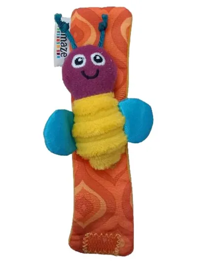 Lamaze Baby Handgelenk-Rassel Biene Raupe Greifling Babyspielzeug bunt