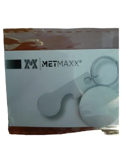 METMAXX Schlüsselanhänger Pen Silber Metall Kugelschreiber Praktisch