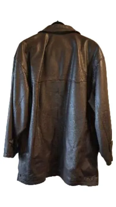 Striwa Leather Herren Lederjacke Mantel Gr. 52 Braun Klassisch