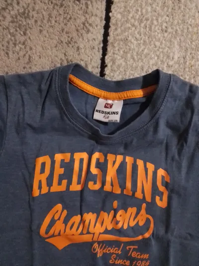 Redskins Kinder T-Shirt Champions Gr. 104 Blau Orange Sportlich