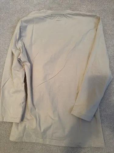 DONNA by Hallhuber Damen Langarmshirt Gr. 42/XL Beige 3/4-Arm Basic