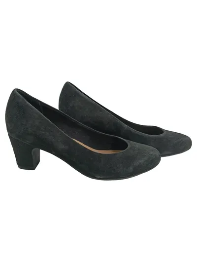 5th Avenue Soft Pumps Damen Wildleder Klassisch Business Schwarz Gr. 36
