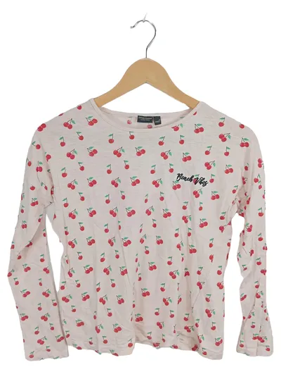 Eight2Nine Langarmshirt Mädchen Gr. 146/152 Rosa Kirschmuster Beach Vibes
