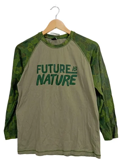 Desigual Kinder Langarmshirt Grün 146/152 Casual FUTURE is NATURE