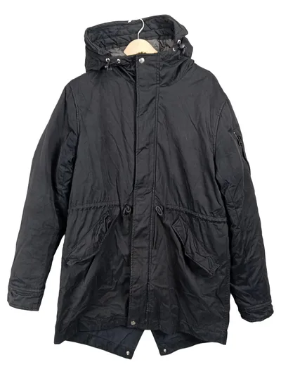 CHASIN' Herren Parka Jacke Gr. 48/M Schwarz Casual Outdoor