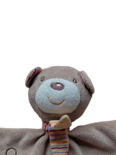 BabyFEHN Schmusetuch Bär Polyester Braun Kuscheltuch Baby ab 2 Monate